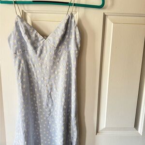 Hello Molly Pale Blue Daisy Slip Dress